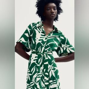 H&M Tie Belt Shirt Dress